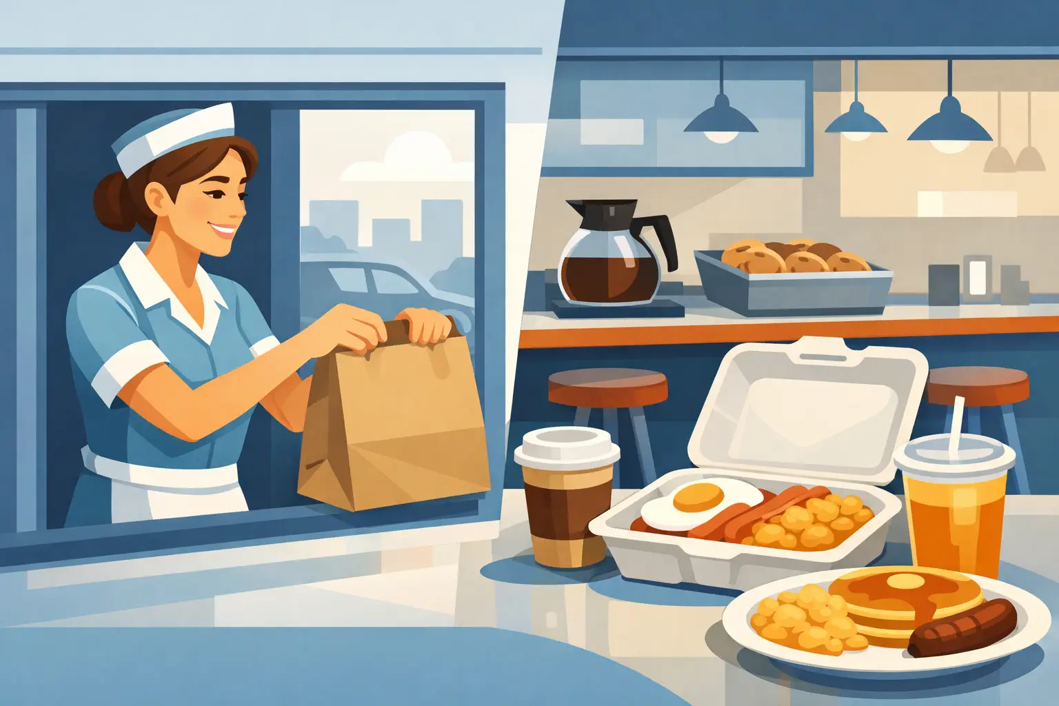 How Breakfast Takeout Works at a Real Diner